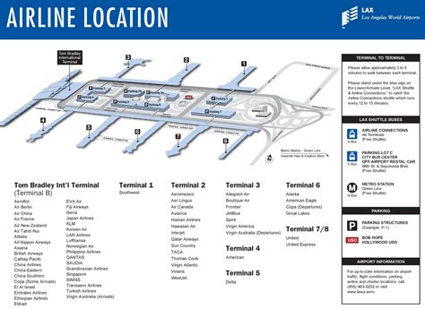 los angeles airport map layout.